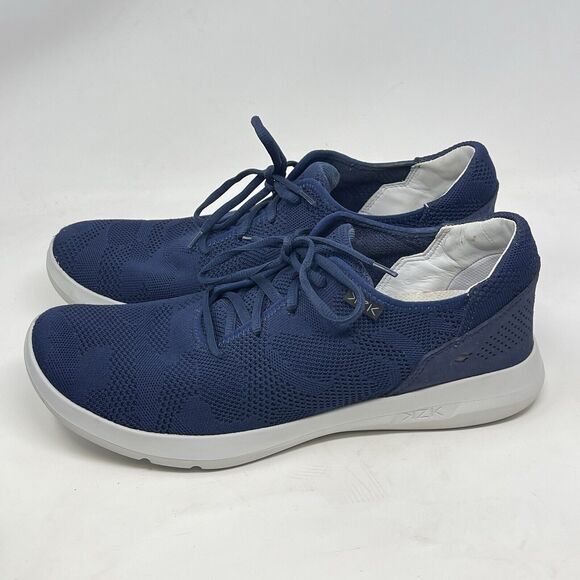 Kizik Madrid Eco-Knit Shoes Mens 13 W Wide Blue Hands Free Lightweight Sneakers - Picture 4 of 16